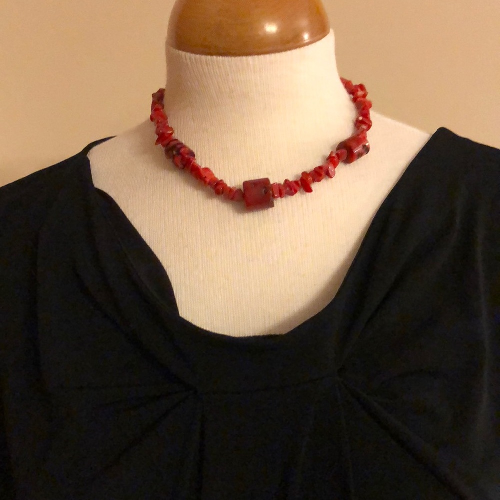Red turquoise Necklace